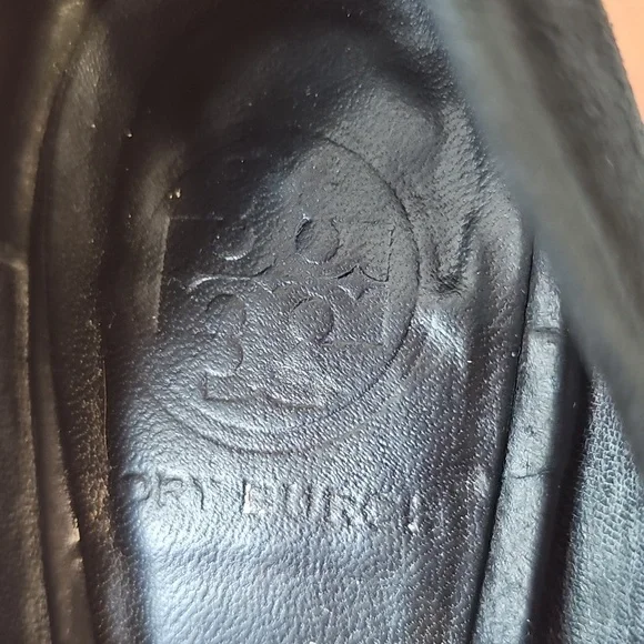 Tory Burch “Maddie” Suede Pumps — Elegant Block Heel Classic Sz 7.5 - Picture 2 of 13